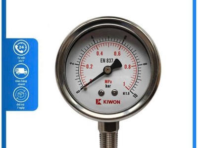 Cung cấp Đồng hồ áp suất Kiwon dải đo 0-10 bar MPA Dantek chất lượng cao phục vụ công trình 0