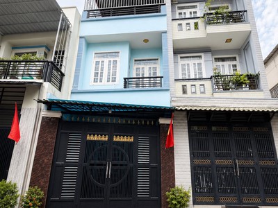 Giáp aeon tân phú - hẻm 6m thông - 55m 3 tầng chỉ 5.x 0