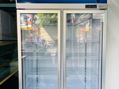 Thanh lý tủ mát 2 cánh Herocool 1000 lít Mới 99 Kính sưởi chống đọng. 0