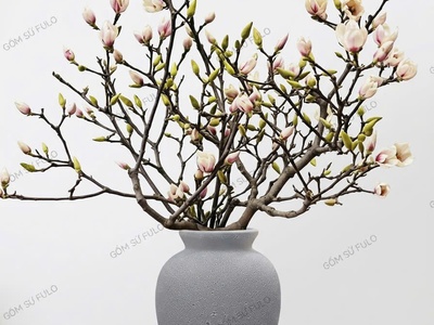 Địa Chỉ Mua Bán Bình Cắm Hoa Mộc Lan Đẹp Gốm Sứ FULO 2