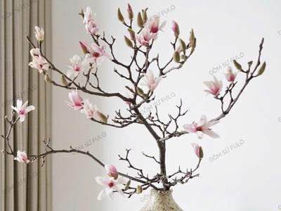 Địa Chỉ Mua Bán Bình Cắm Hoa Mộc Lan Đẹp Gốm Sứ FULO 4