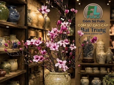 Nơi Bán Bình Cắm Hoa Mộc Lan Đẹp Tại Tphcm- Gốm Sứ Fulo 5
