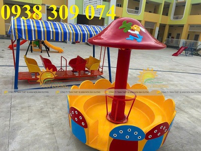 Đu quay trẻ em mầm non, mâm xoay trẻ em mầm non giá rẻ 2