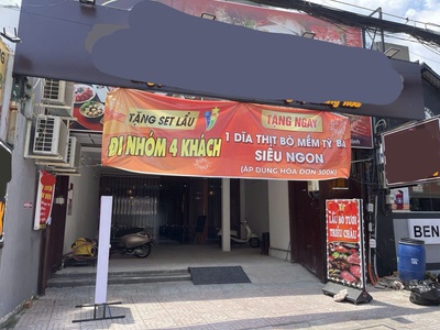 Quận thủ đức , chốt nhanh   sang quán  lẩu và nướng, quán đẹp và mới đang có doanh thu , mb : 7m 0