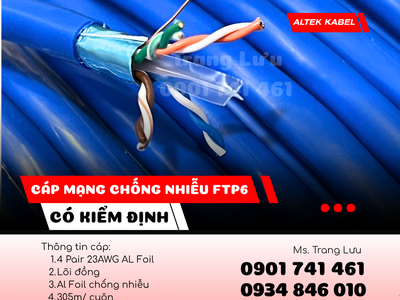 Cáp mạng chống nhiễu FTP6 Altek Kabel chính hãng tại Hà Nội, Đà Nẵng, Sài Gòn 0
