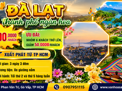 Đà Lạt - Thành Phố Ngàn Hoa 3N3Đ SGC 0
