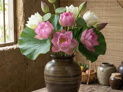Những Mẫu Bình Cắm Hoa Sen Đẹp Tại Gốm Sứ FULO TP.HCM 3