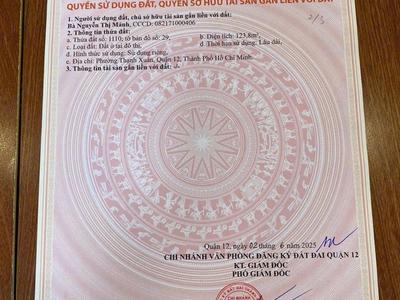 Cần bán gấp nhà mới xây Thạnh Xuân 25, Q12 1 trệt 2 lầu thuận tiện di chuyển sang Gò Vấp 5