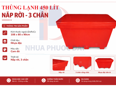 Giá bán Thùng giữ lạnh 450 lít giữ lạnh hải sản lên tới 5 ngày 1