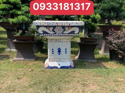 Cơ sở chậu hoa Thế Sơn - chậu hoa dán sành sứ - chậu khảm sành - cẩn miễng 6