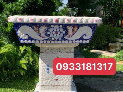 Cơ sở chậu hoa Thế Sơn - chậu hoa dán sành sứ - chậu khảm sành - cẩn miễng 10
