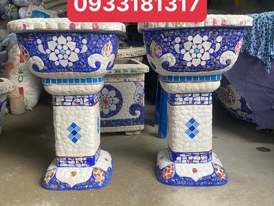 Cơ sở chậu hoa Thế Sơn - chậu hoa dán sành sứ - chậu khảm sành - cẩn miễng 11