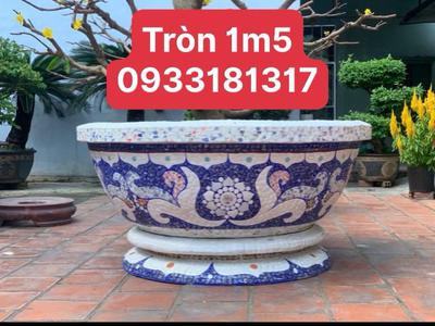Cơ sở chậu hoa Thế Sơn - chậu hoa dán sành sứ - chậu khảm sành - cẩn miễng 12