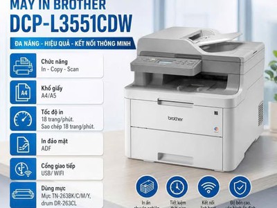 Máy in Brother DCP-L3551CDW 0