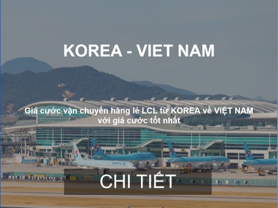 Cước Vận Chuyển Hàng Lẻ Từ Hàn Quốc Về Việt Nam 0