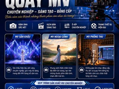 Dịch vụ Quay MV Sân Khấu MV Ngoại Cảnh MV Phòng Thu 0