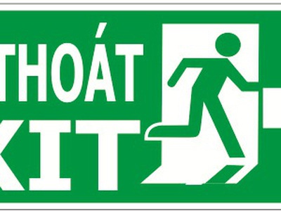 Chuyên cung cấp EXIT Dạ Quang, Băng keo da quang 12