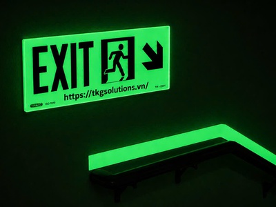 Chuyên cung cấp EXIT Dạ Quang, Băng keo da quang 7