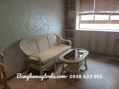 Bàn ghế sofa mây nhỏ gọn 1