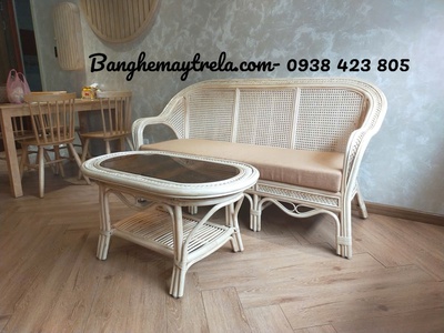 Bàn ghế sofa mây nhỏ gọn 2