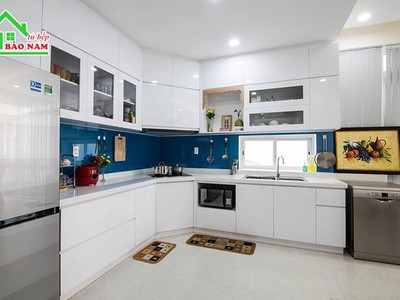 Tủ Bếp Melamine Đẹp, Bền, Giá Hợp Lý Thi Công Tại Xưởng 1