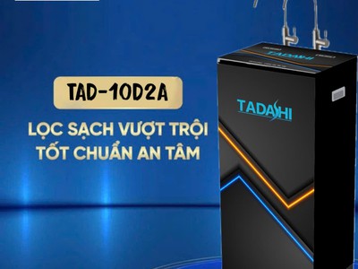 Máy lọc nước RO cao cấp 2 vòi Tadashi TAD-10D2A thích hợp cho mọi gia đình 0