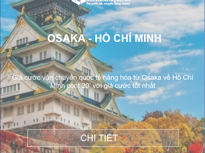 Giá Cước Vận Tải BIển Từ Osaka Về Việt Nam 0