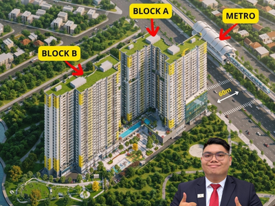 Hàng Hiếm Cạnh Metro: Căn Góc 3PN 1 Căn/Tầng, P.Khách Siêu rộng 1