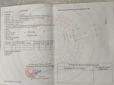 Bán đất nhà vườn 128m2, mặt tiền 8m, mặt đường đôi Nguyễn Cao, KĐT Tuệ Tĩnh, TP HD, vị trí đẹp 3