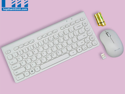 Bộ bàn phím và chuột không dây SingPC WKB-L264CB Trắng 0