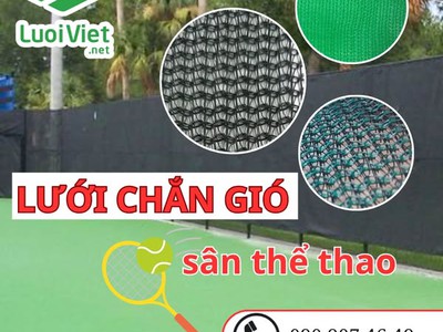 Lưới che nắng, Lưới chắn gió, chắn bụi sân chơi thể thao 0