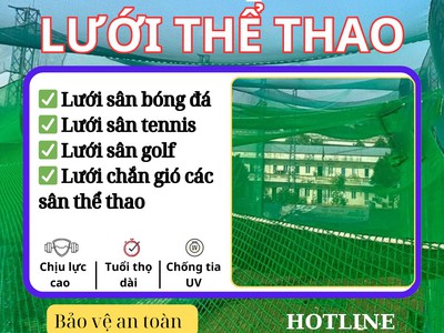 Lưới che nắng, Lưới chắn gió, chắn bụi sân chơi thể thao 1