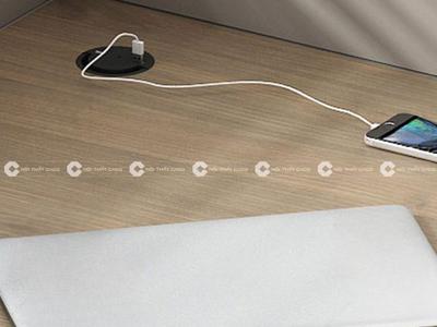 Bàn Làm Việc Nhân Viên Gỗ MDF Có Vách Ngăn Hiện Đại 1