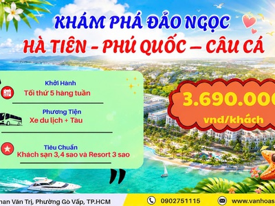Hà tiên   phú quốc 3n3đ sgc 