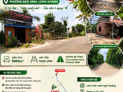 Cần bán gấp đất sào - phường bảo vinh, long khánh 0