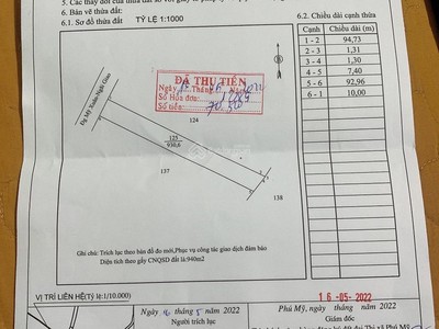 Đất mặt tiền đường trục chính đường mỹ xuân-ngãi giao phường tân thành-tphcm-4,8 tỷ 2