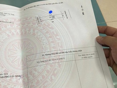 Chính chủ gửi bán lô đất đẹp tại khu phố hiệp thạnh, phường hiệp ninh, tp. tây ninh - mặt tiền đẹp 3