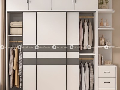 Tủ Quần Áo Cửa Lùa Hai Cánh Kích Cỡ Lớn Tiện Dụng 0