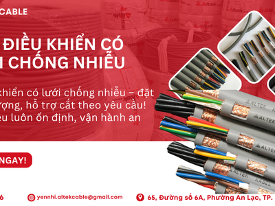 CÁP ĐIỀU KHIỂN 0.5 mm , 0.75 mm , 1.0 mm , 1.5 mm ALTEK KABEL 0