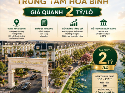 Đón sóng ven đô Chỉ quanh 2 tỷ sở hữu đất nền trung tâm 0