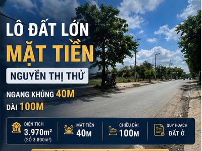 Bán đất mặt tiền nguyễn thị thử hóc môn 3.970m  - ngang 40m chỉ 68 tỷ 4