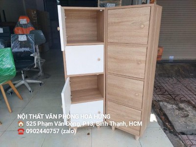 Tủ locker mini 4 cánh cao N40 C130cm - free ship hcm 3