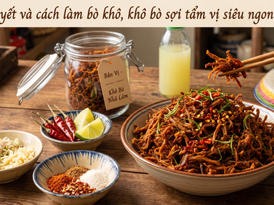 Làm khô bò sợi tại nhà 0