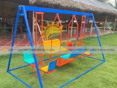 Xích đu 3 dạng mầm non 8 chỗ ngồi 5
