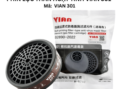 Phin lọc than hoạt tính VIAN 301 Giải pháp lọc hơi hữu cơ hiệu quả 0