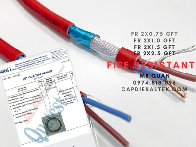 Cáp báo cháy chống cháy 2x1.5 Tổng kho Altek 1