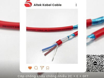 Cáp báo cháy chống cháy 2x1.5 Tổng kho Altek 3