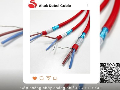 Cáp báo cháy chống cháy 2x1.5 Tổng kho Altek 5