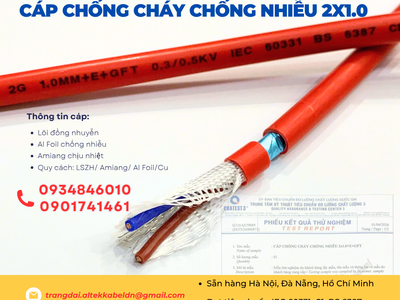 Phân phối cáp chống cháy chống nhiễu 2x1.0 Altek kabel tại Bình Định, Phú Yên, Quảng Ngãi 1