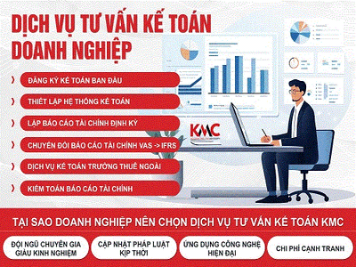 Công Ty TNHH Tư Vấn KMC - chuyên các dịch vụ về kế toán và tư vấn doanh nghiệp 0